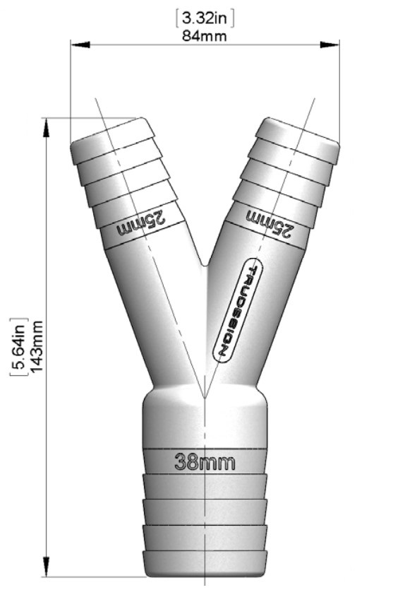 Dimensions réduction Y 25 25 38 trudesign 